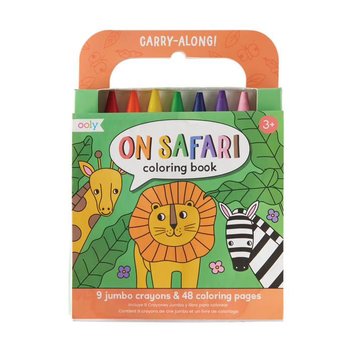 OOLY: CARRY ALONG COLORING BOOK SET - SAFARI