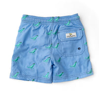 SHADE CRITTERS: SHADEY DINOS 4 WAY STRETCH EMBROIDERED SWIM TRUNKS