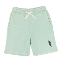 TINY WHALES: BOLT SHORTS - MINERAL SEAFOAM