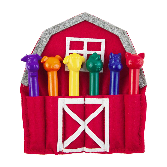 MUD PIE: BARN CRAYON HOLDER SET