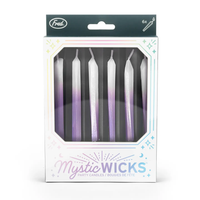 FRED & FRIENDS: MYSTIC WICKS - CRYSTAL BIRTHDAY CANDLES - SET OF 6