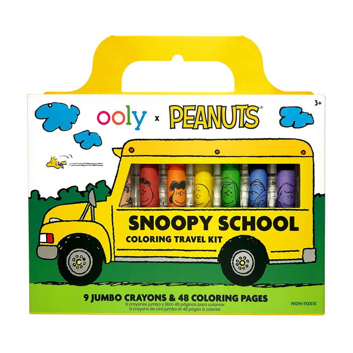 OOLY: PEANUTS SNOOPY SCHOOL COLORING TRAVEL KIT