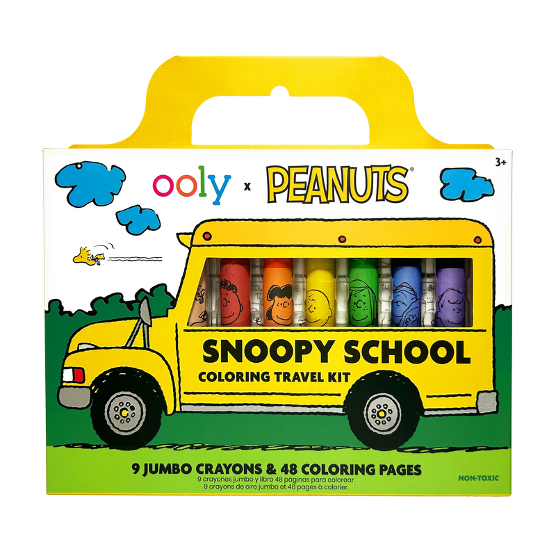 OOLY: PEANUTS SNOOPY SCHOOL COLORING TRAVEL KIT
