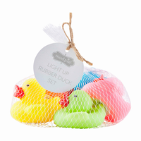 MUD PIE: LIGHT-UP DUCK BATH TOY SET (5-PACK)