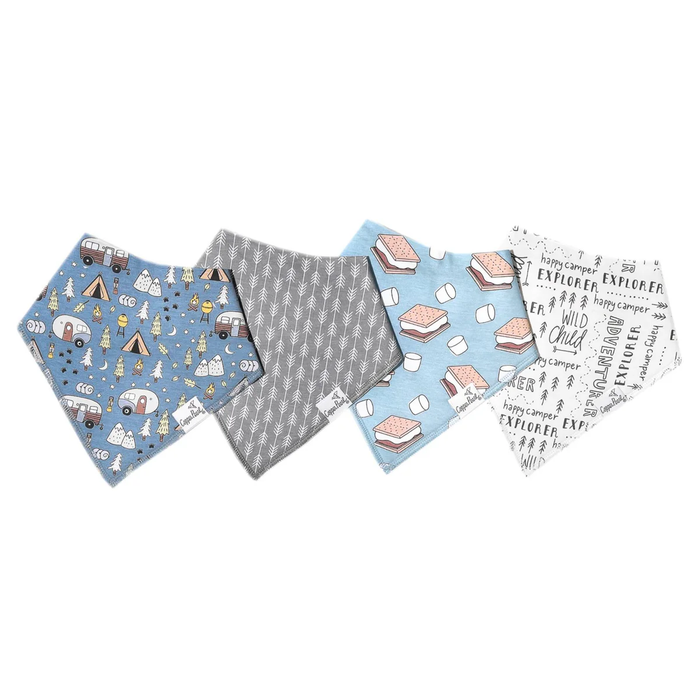 COPPER PEARL: BRIDGER BABY BANDANA BIBS (4-PACK)