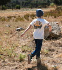 TINY WHALES: DAWN RIDERS TEE - NATURAL