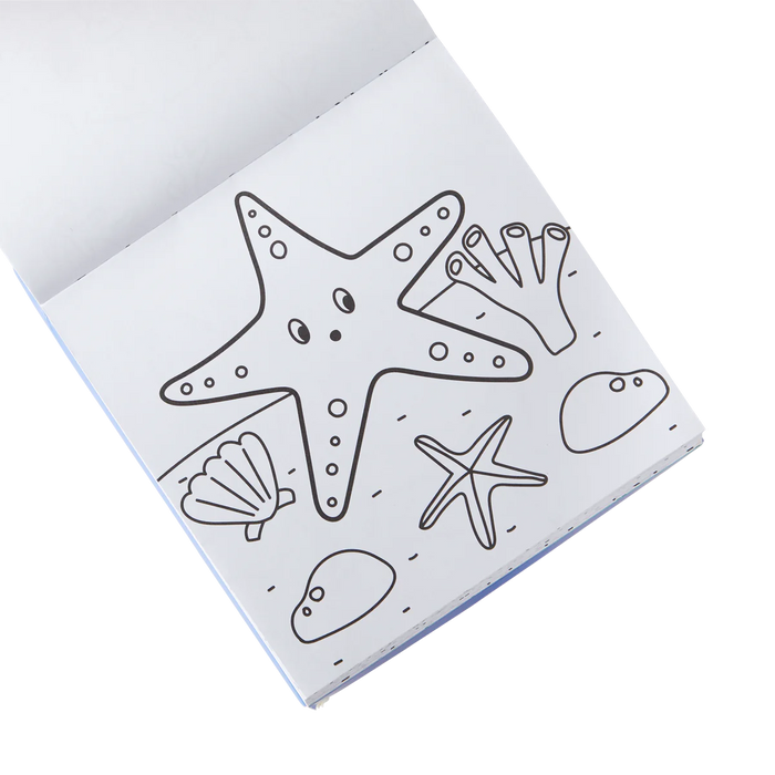 OOLY: CARRY ALONG COLORING BOOK SET - SEA LIFE