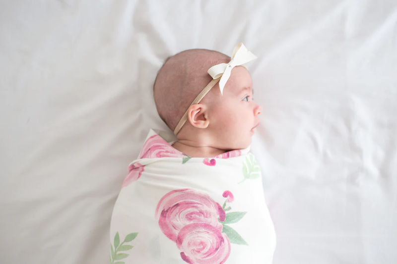 COPPER PEARL: GRACE KNIT SWADDLE BLANKET