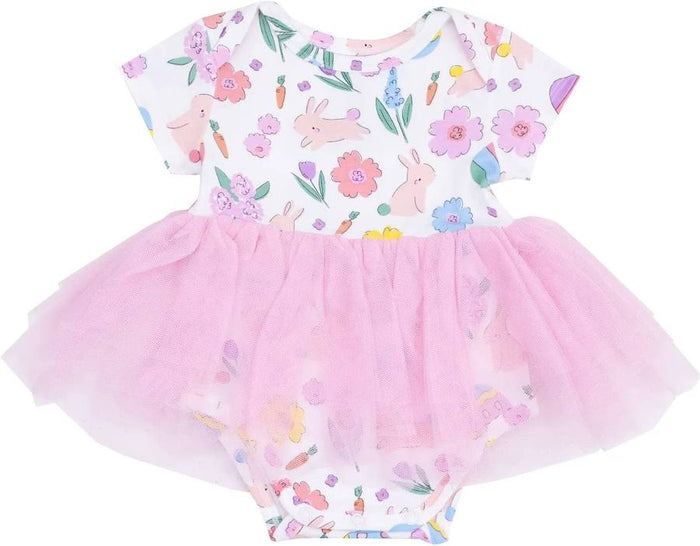 ANGEL DEAR: EASTER BUNNIES PINK TWIRLY TUTU BODYSUIT DRESS