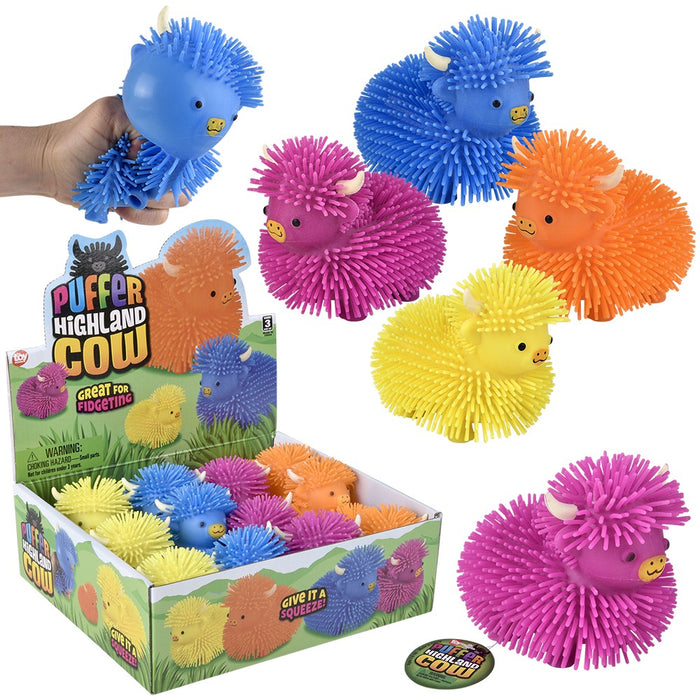 HIGHLAND COW PUFFER SQUISHIE - 4"