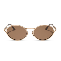 DIFF EYEWEAR: LIMONCELLO - GOLD + BROWN