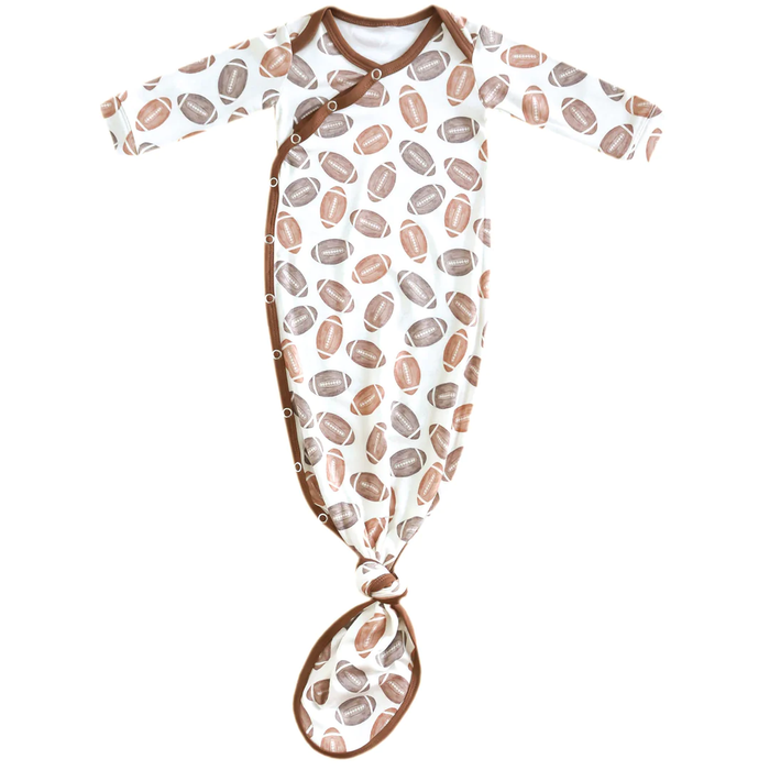 COPPER PEARL: BLITZ NEWBORN KNOTTED GOWN
