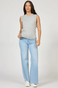 DEAR JOHN: ZO TOP - HEATHER GREY