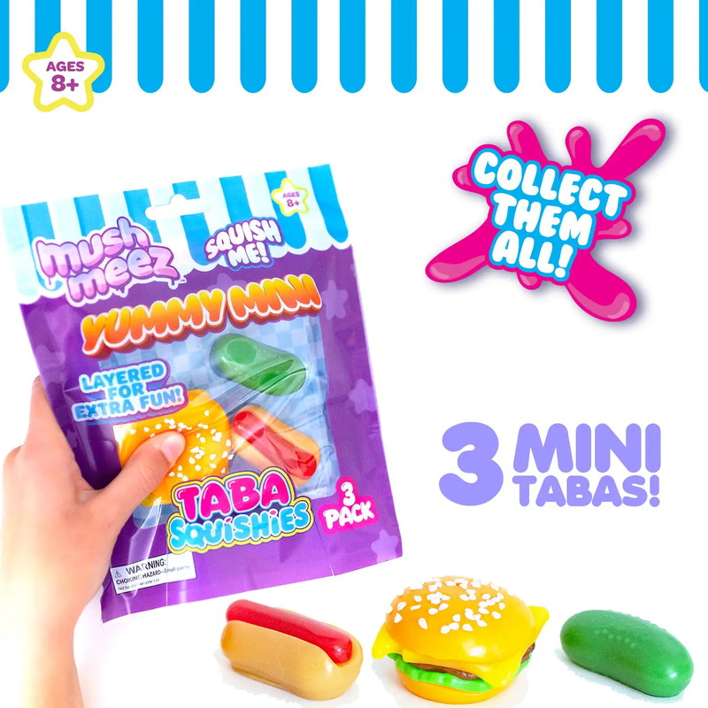 MUSHMEEZ: TABA SQUISHIES - YUMMY MINIS (3-PIECE)