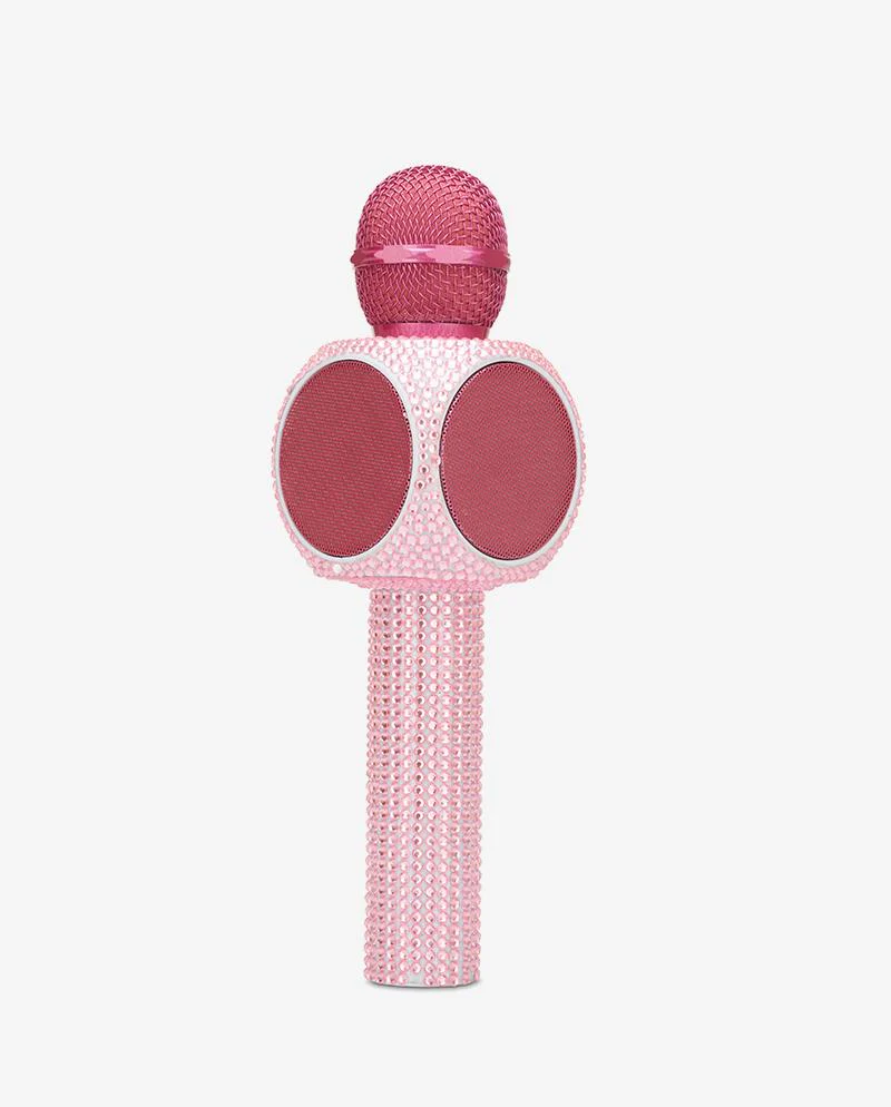 TRENDTECH: KARAOKE MICROPHONE & BLUETOOTH SPEAKER - PINK BLING