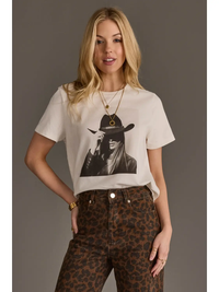 PANACHE APPAREL: COWGIRL GRAPHIC TEE - OFF WHITE