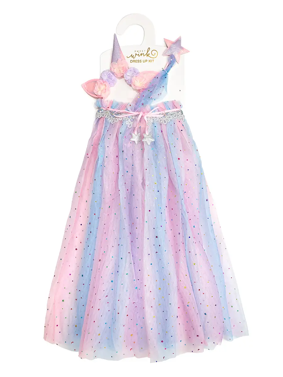 SWEET WINK: PURPLE UNICORN DRESS UP KIT (3-PIECE)