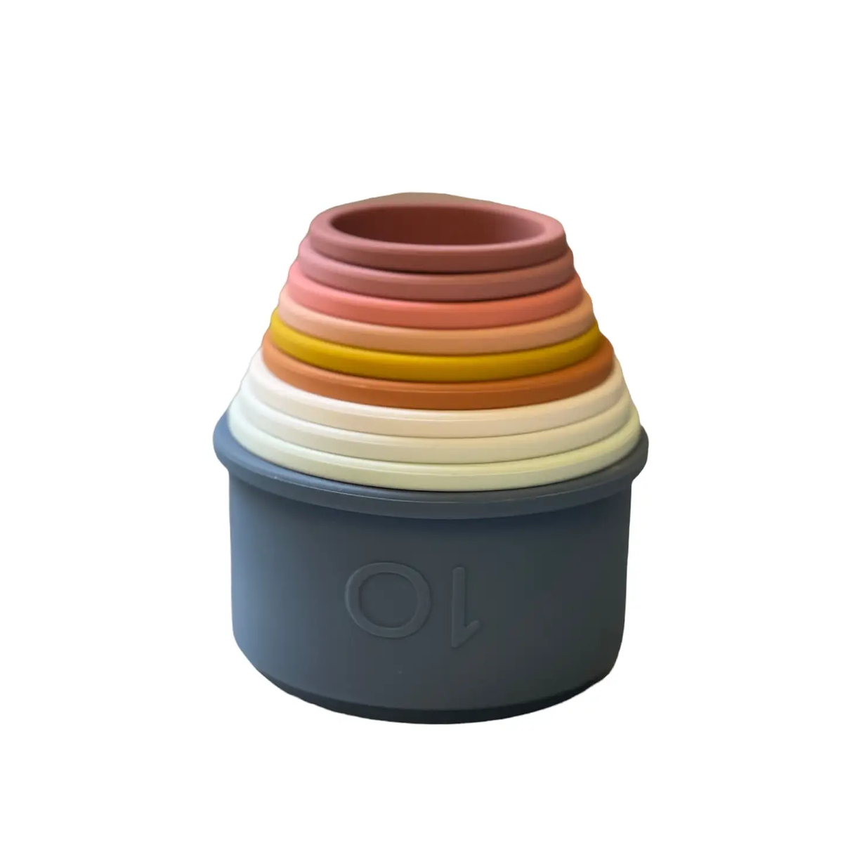 THREE HEARTS & CO: BPA FREE SILICONE NUMBERS CUP STACKERS