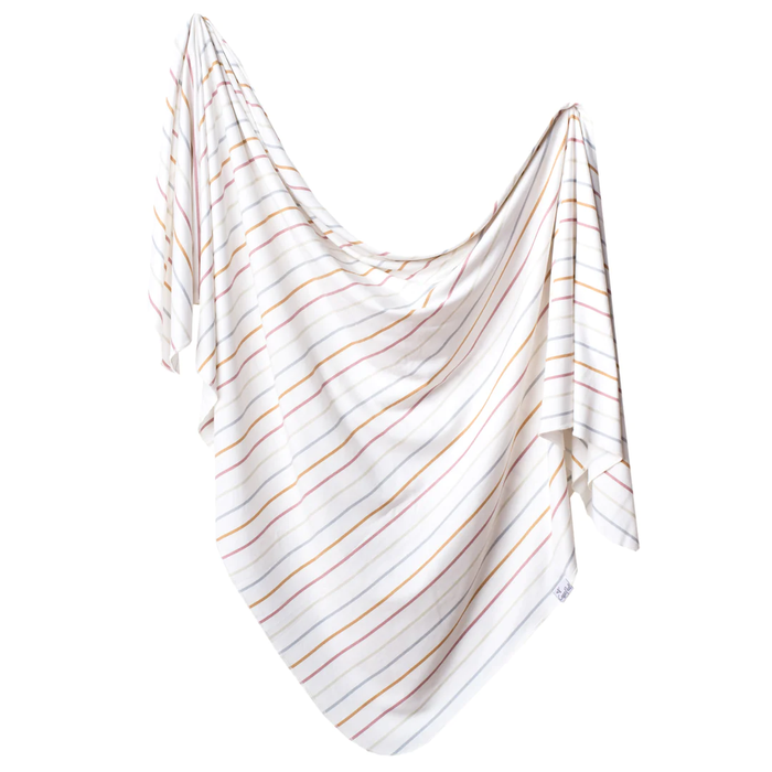COPPER PEARL: PIPER KNIT SWADDLE BLANKET