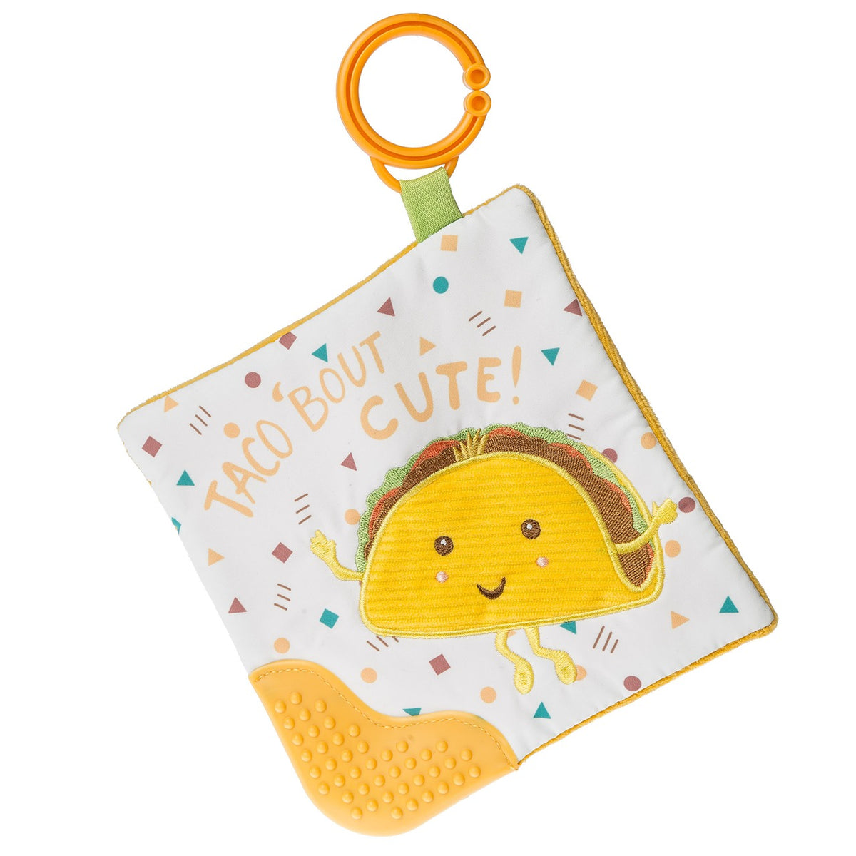 MARY MEYER: TACO BOUT CUTE CRINKLE TEETHER – 6" X 6″