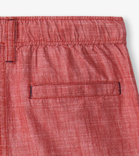 HATLEY: NAUTICAL CHAMBRAY WOVEN SHORTS - CHRYSANTHEMUM