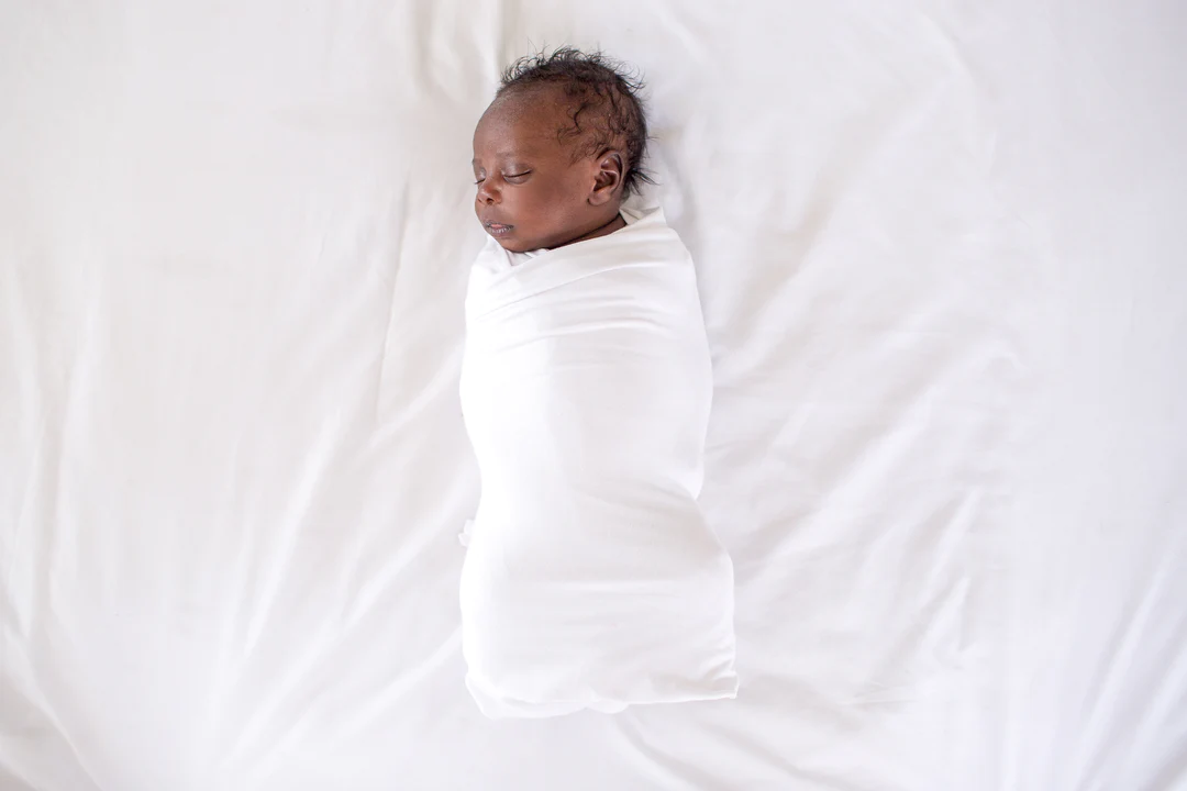 COPPER PEARL: DOVE KNIT SWADDLE BLANKET