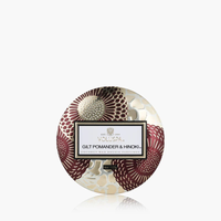 VOLUSPA: GILT POMANDER & HINOKI MINI TIN CANDLE