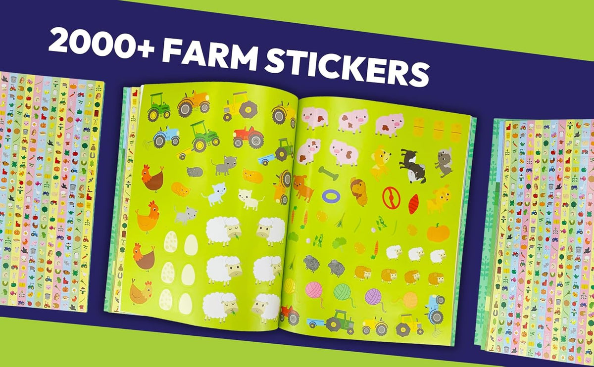 TOTALLY AWESOME 2000 STICKERS BUSY FARM ACTIVITY BOOK