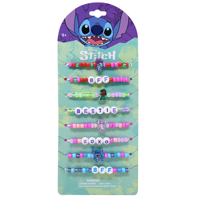 DISNEY: STITCH FRIENDSHIP BRACELETS ON CARD (8-PACK)