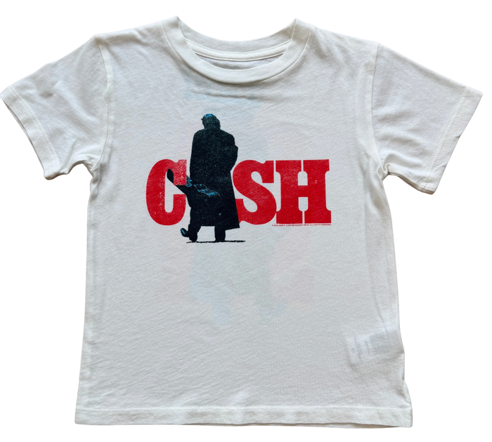 ROWDY SPROUT: JOHNNY CASH TEE - VINTAGE WHITE