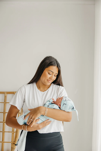 COPPER PEARL: LEO NEWBORN KNOTTED GOWN