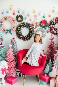 MILA & ROSE: CHRISTMAS CHEER LONG SLEEVE POCKET TWIRL DRESS