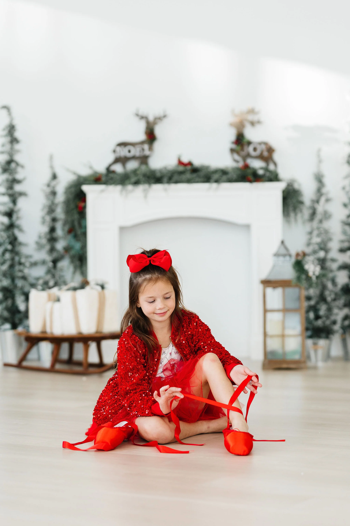 MILA & ROSE: RED VELVET SEQUIN JACKET