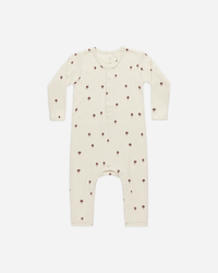 QUINCY MAE: RIBBED BABY JUMPSUIT || MUSHROOMS