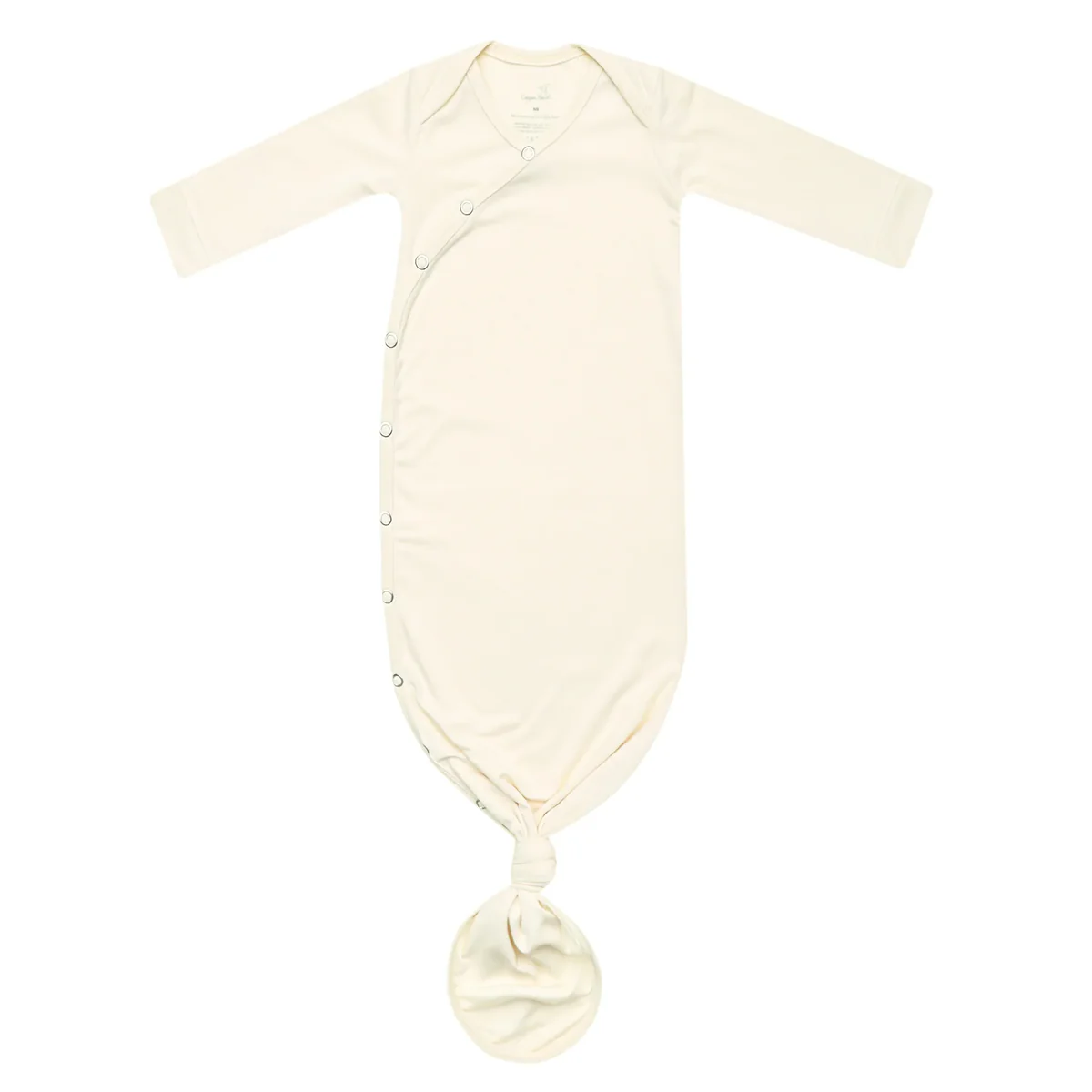 COPPER PEARL: CRU NEWBORN KNOTTED GOWN