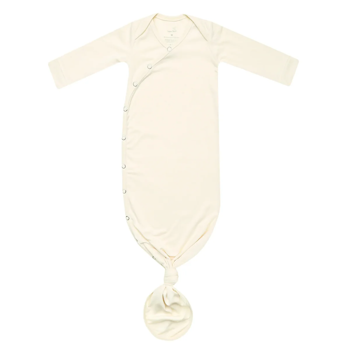 COPPER PEARL: CRU NEWBORN KNOTTED GOWN