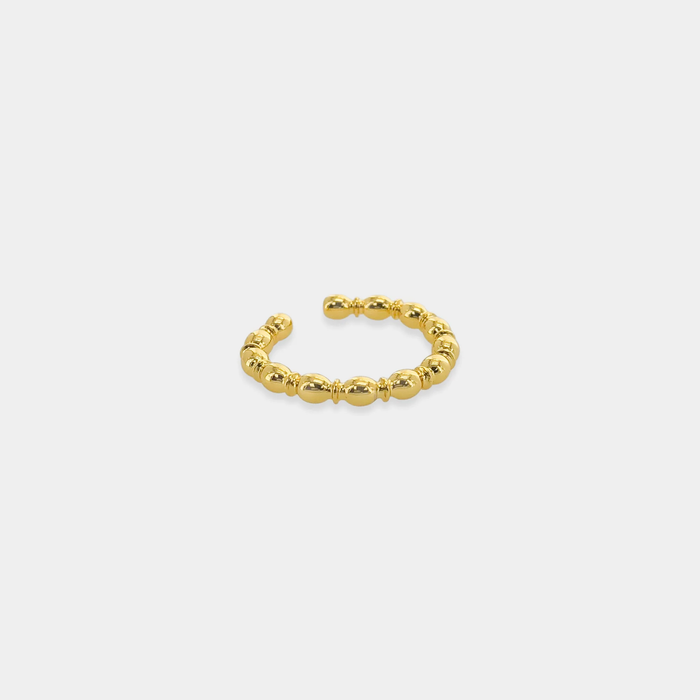 BUBBLE PATTERN RING - GOLD