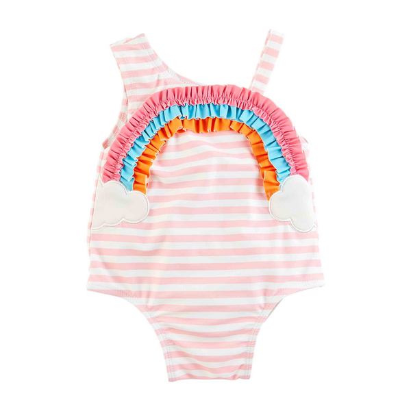 MUD PIE: RAINBOW APPLIQUE SWIMSUIT