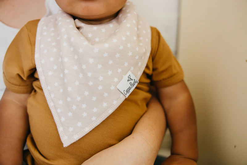 COPPER PEARL: VANCE BABY BANDANA BIBS (4-PACK)