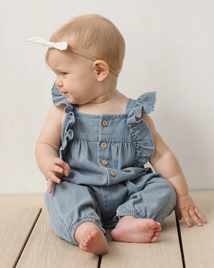 QUINCY MAE: NOVA ROMPER || CHAMBRAY