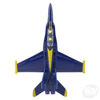 DIE-CAST PULL BACK F-18 BLUE ANGEL - 9"