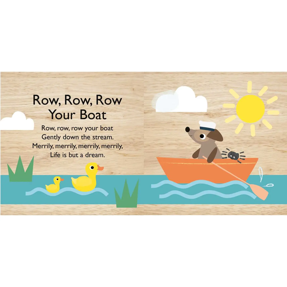 ROW, ROW, ROW YOUR BOAT BATH BOOK & BABY DUCK GIFT SET