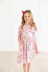 MILA & ROSE: DREAM BIG LITTLE ONE POCKET TWIRL DRESS