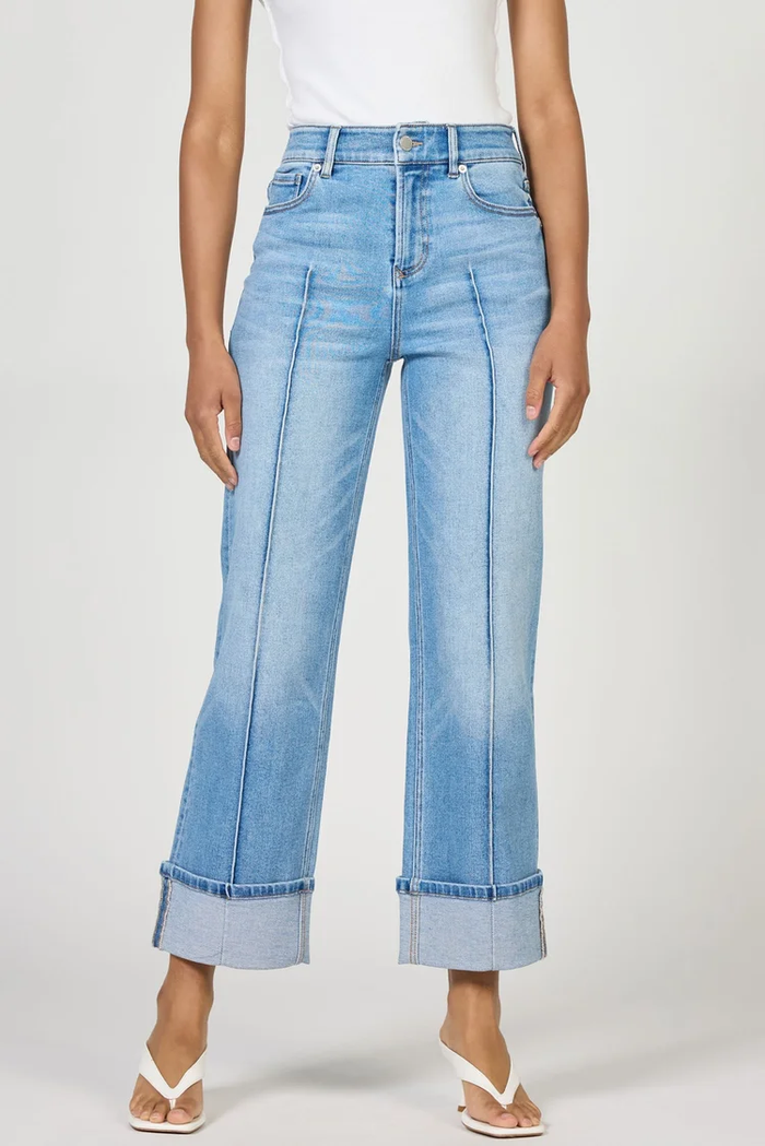 DEAR JOHN: HOLLY HIGH RISE STRAIGHT LEG CUFFED JEANS - WINSLOW
