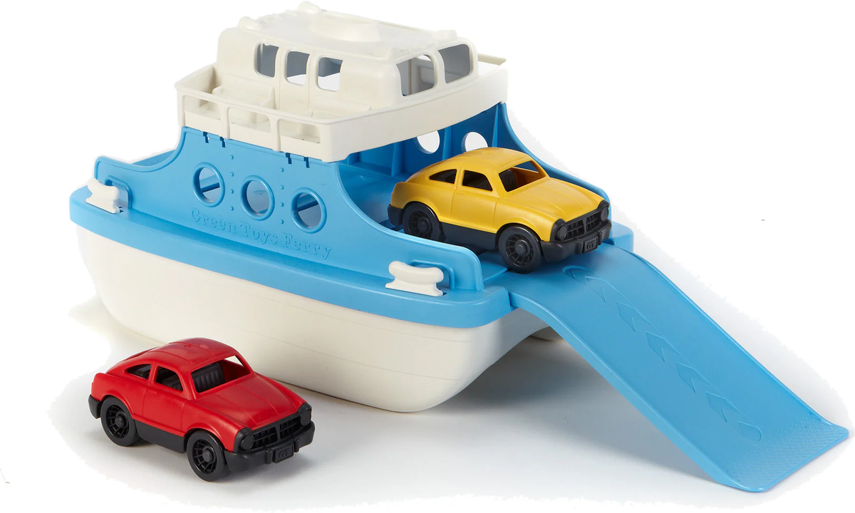 GREEN TOYS: FERRY BOAT WITH 2 MINI CARS
