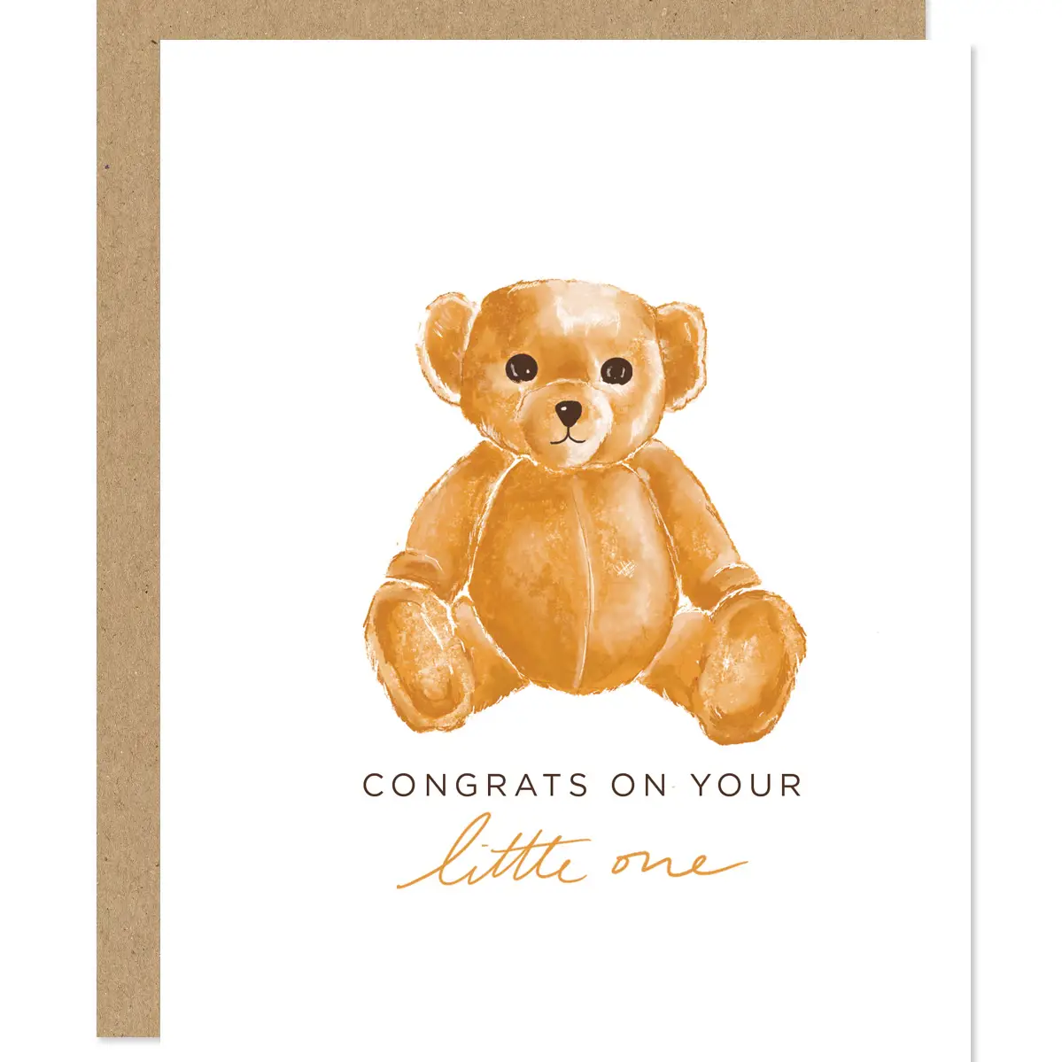 MADDON & CO: TEDDY BEAR CONGRATS BABY CARD