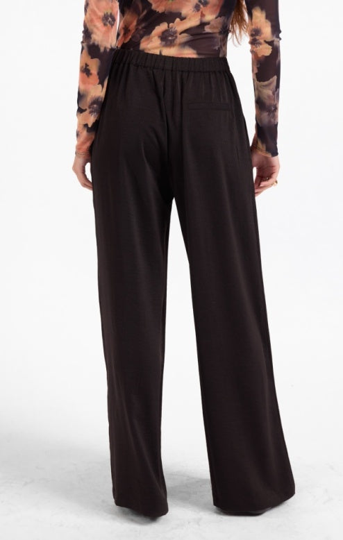 SAGE THE LABEL: VALENTINA SATIN PANT - BLACK