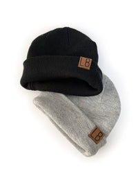 LITTLE BIPSY: KNIT BEANIE - BLACK