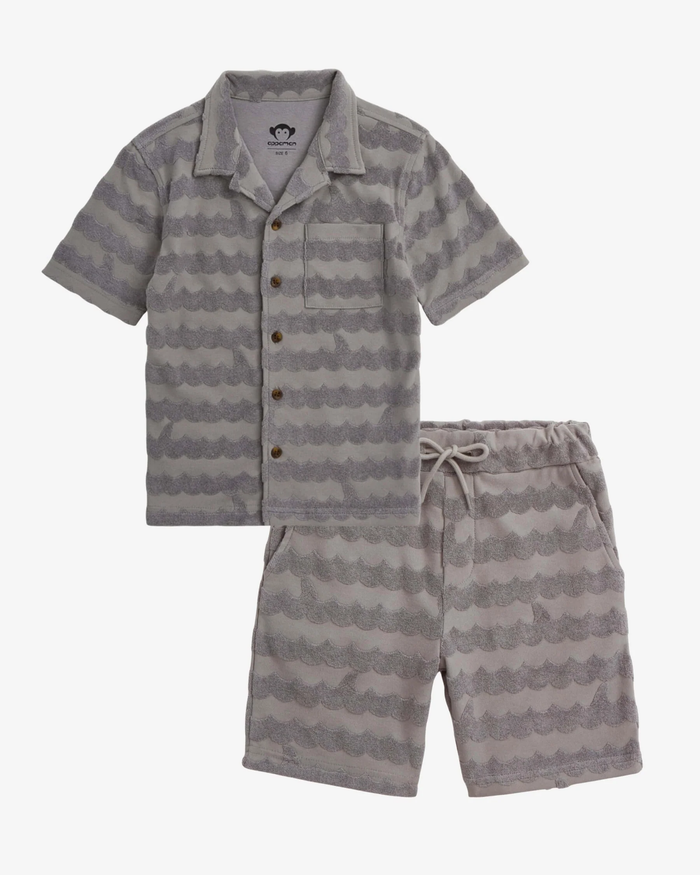 APPAMAN: TERRY RESORT SET - GREY