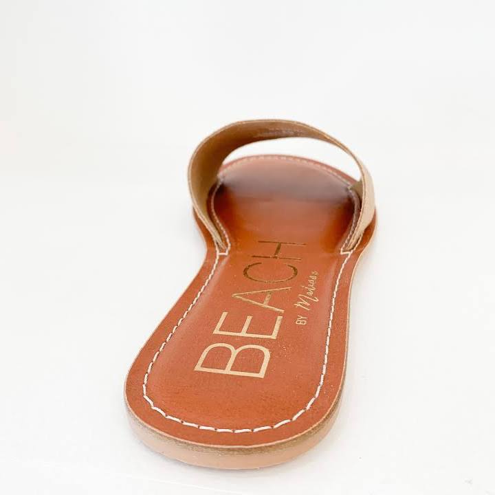 BEACH BY MATISSE: CABANA SLIDE SANDAL - GOLD